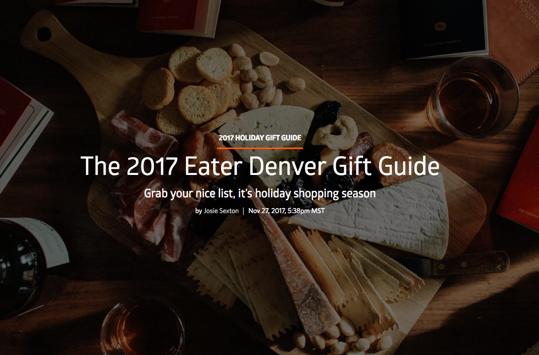 Tender Belly makes The 2017 Eater Denver Gift Guide