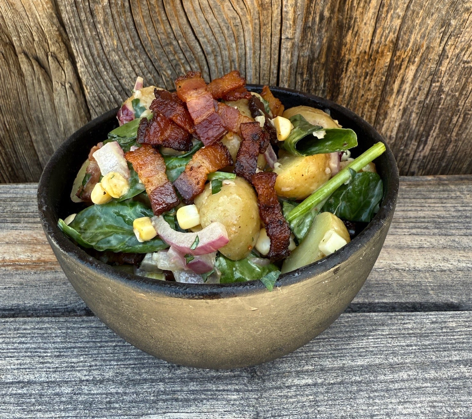 Tender Belly Bacon Potato Salad