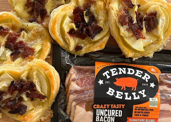 Bacon Apple Brie Puff Pastries
