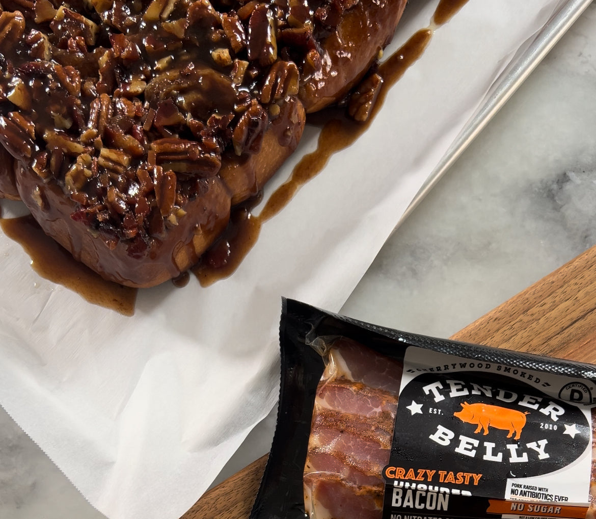 Bacon Pecan Sticky Rolls