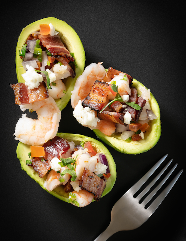 Bacon & Shrimp Stuffed Avocado Recipe