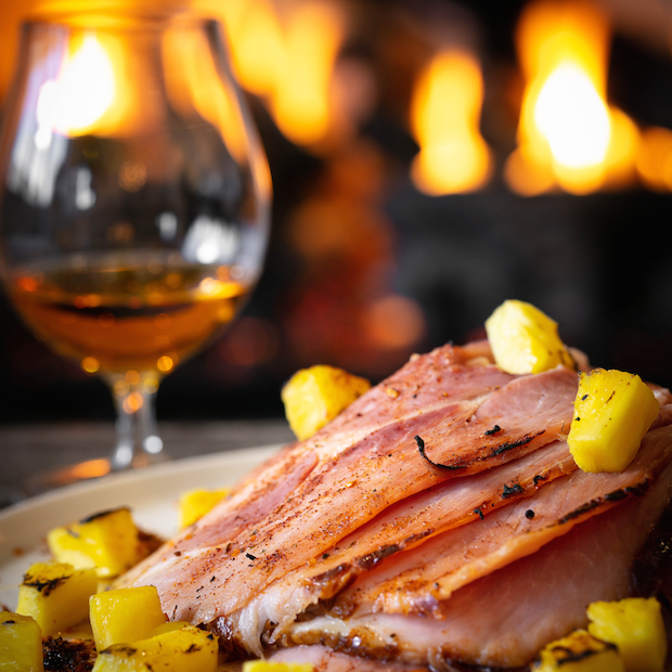 BAKED HAM RECIPE: PINEAPPLE-JERK RUBBED HAM