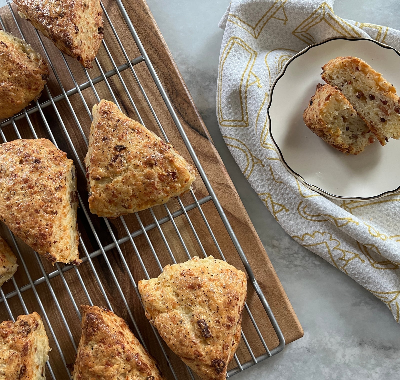 Bacon and Pepper Jack Scones
