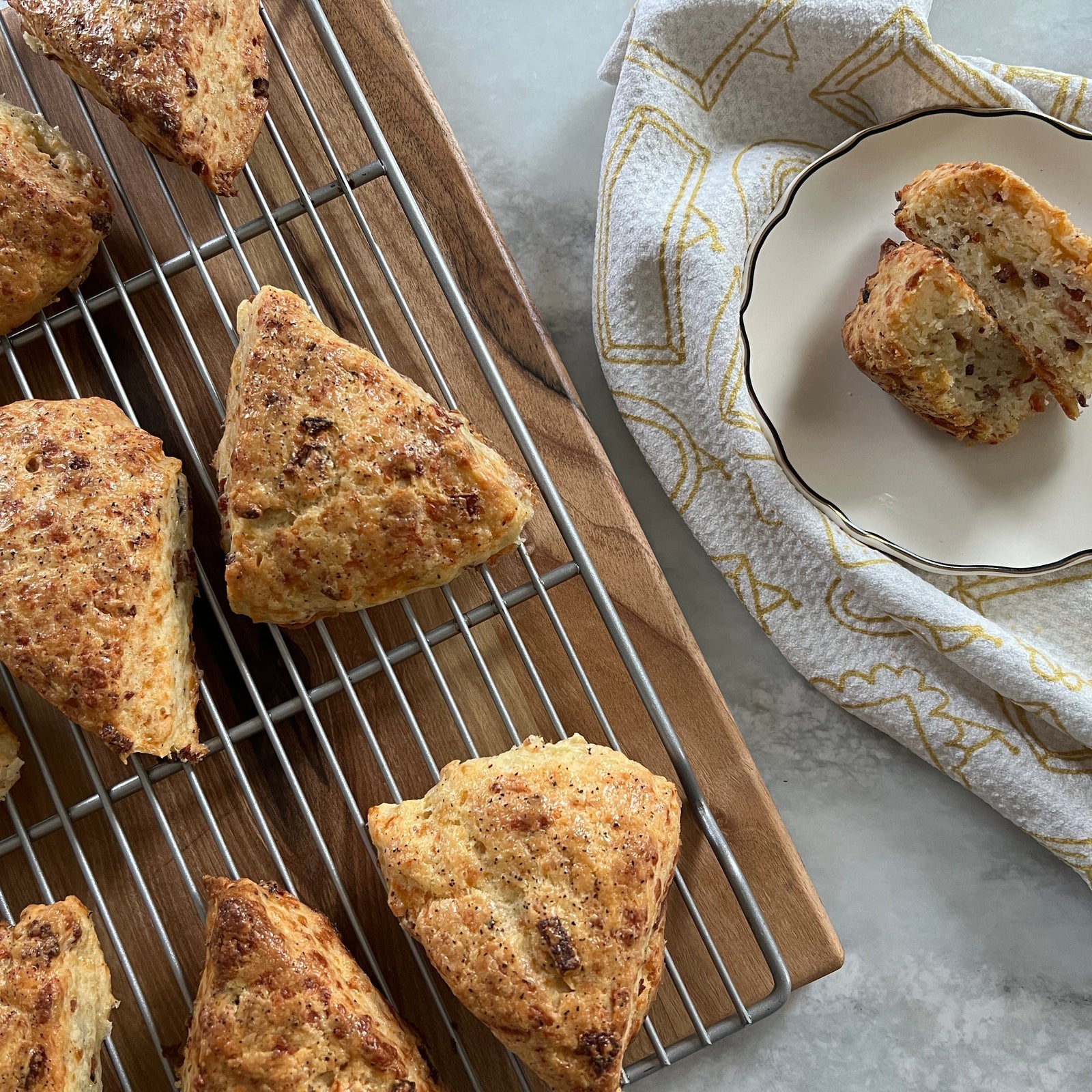 Bacon and Pepper Jack Scones