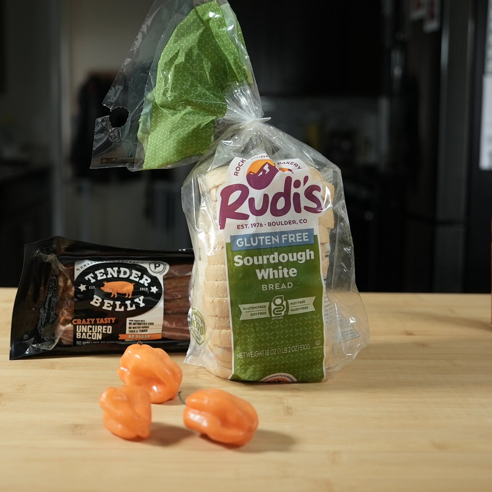 Tender Belly Bacon, Sausage and Egg Breakfast Sandwich