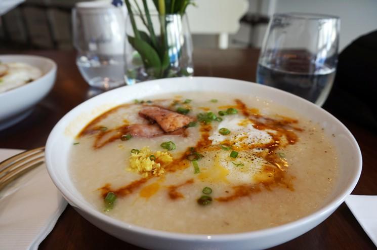 100 FAVORITE DISHES: HAM-AND-EGG CONGEE AT ONEFOLD