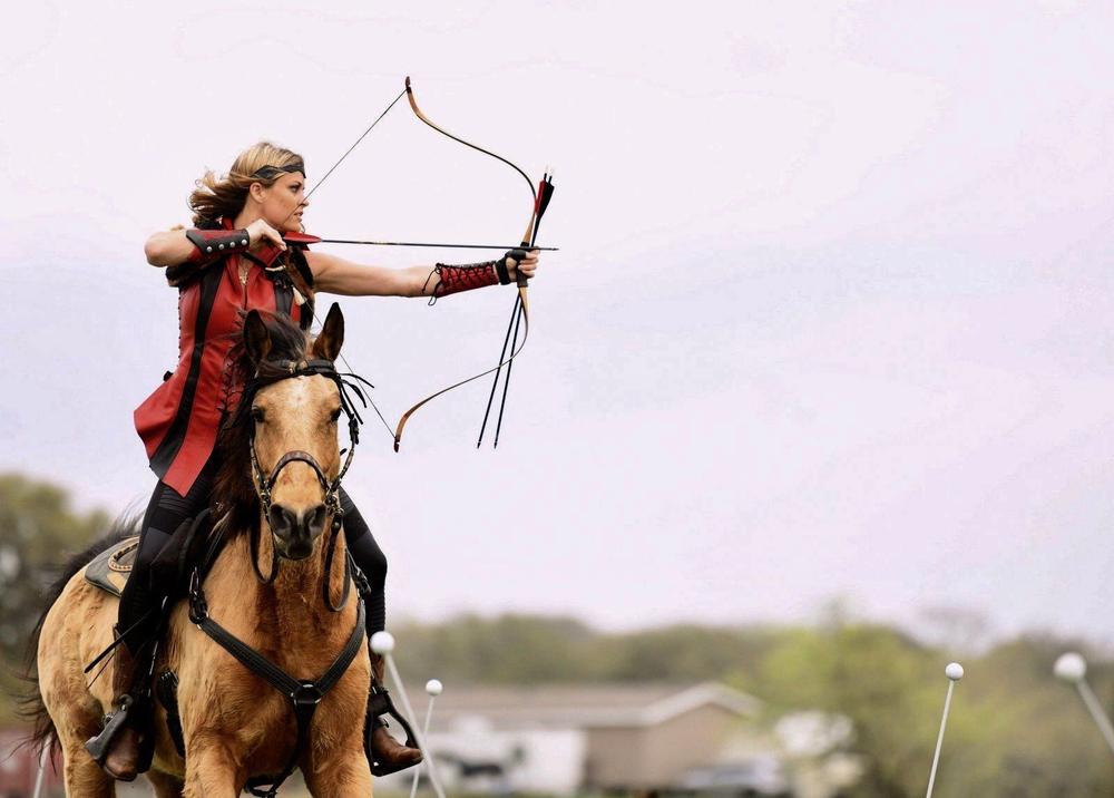Photo of    Mounted Archer  Erin Troyk