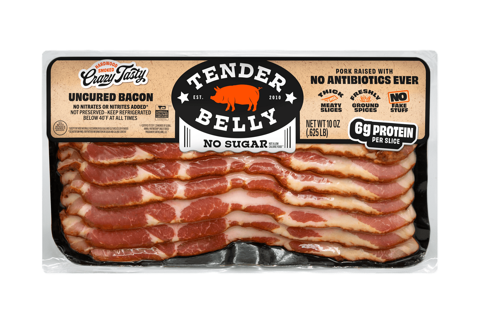 No-Sugar Signature Dry-Rub Uncured Bacon