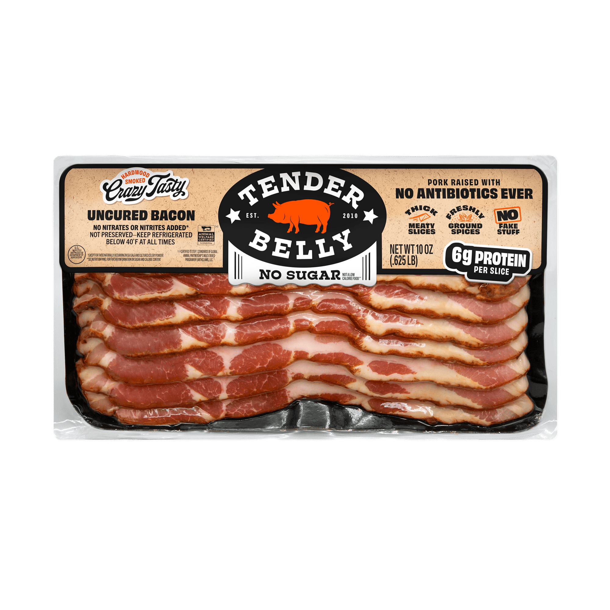 No-Sugar Signature Dry-Rub Uncured Bacon