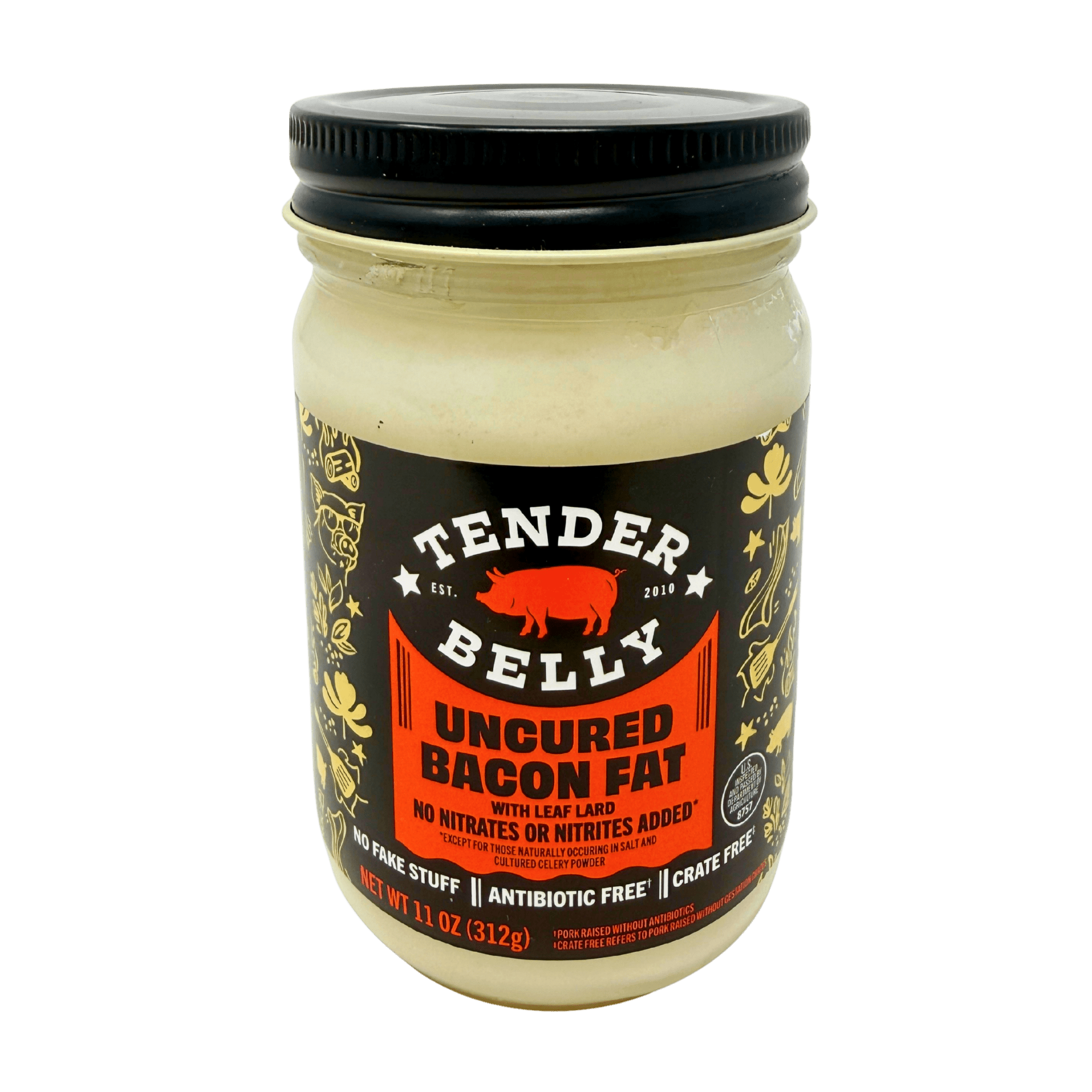Tender Belly Uncured Bacon Fat