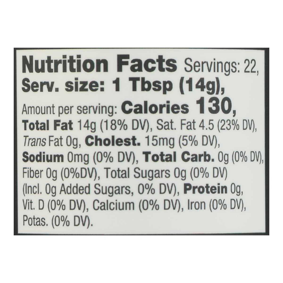 Nutrition Information