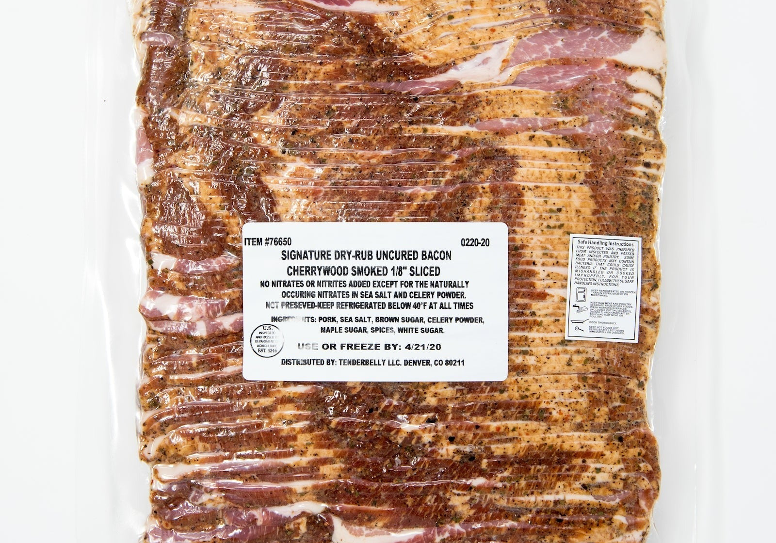 Signature Dry Rub Cherrywood Smoked Uncured Bacon (14-16 Slices/lb)