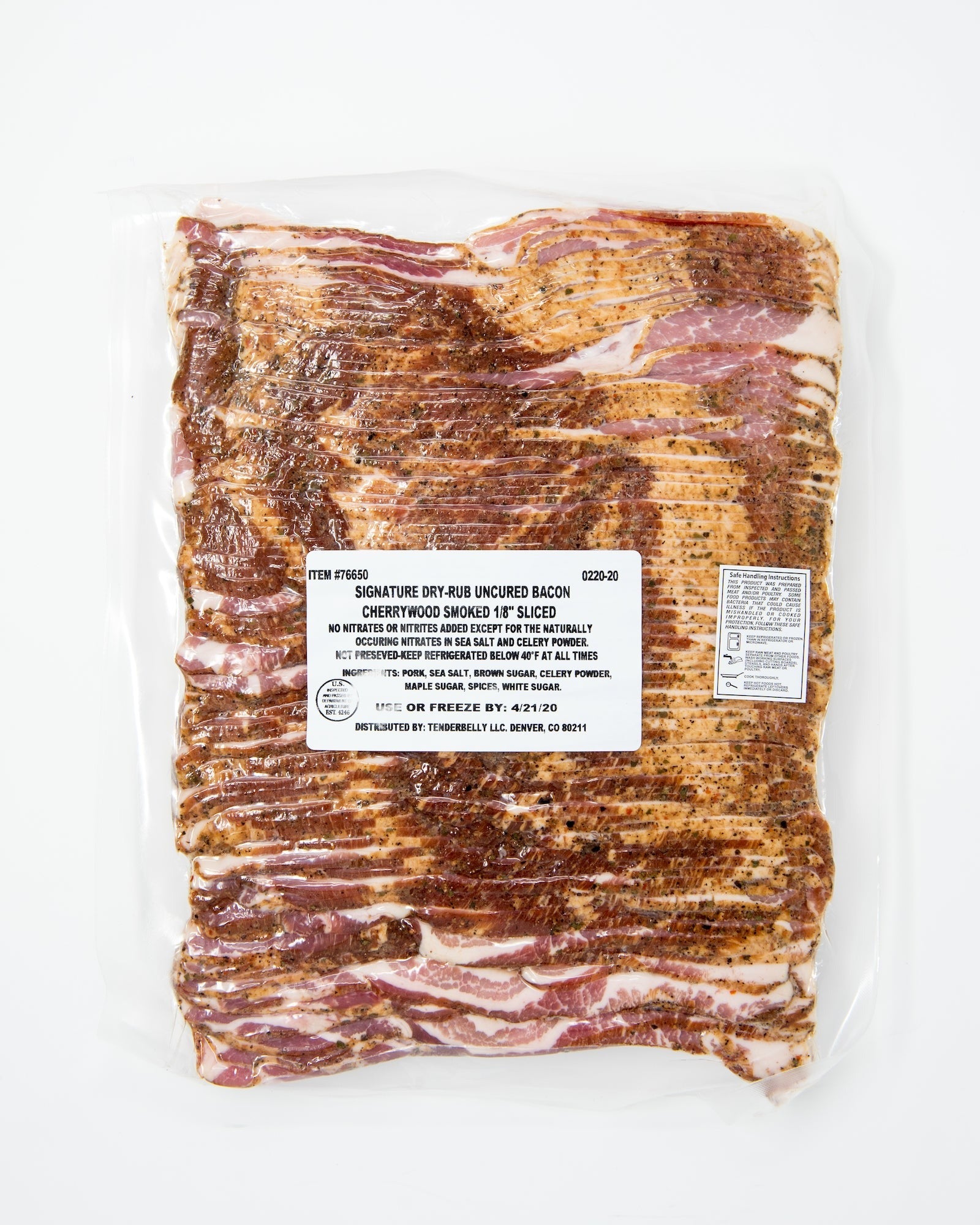 Signature Dry Rub Cherrywood Smoked Uncured Bacon (14-16 Slices/lb)