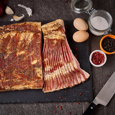 Signature Dry-Rub Cured Bacon Slab - Tender Belly
